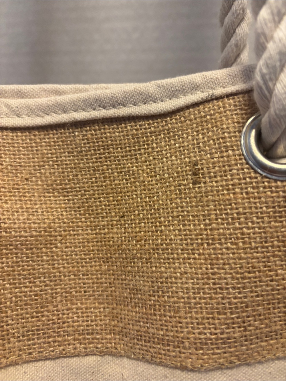 TELL YOUR DOG I SAY HELLO…DOG BRAND..BEACH TOTE..ANYTHING TOTE..JUTE AND COTTON. - Picture 7 of 16